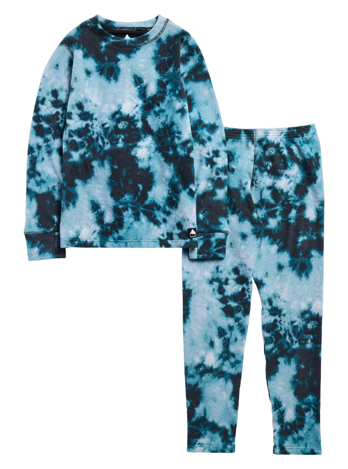 Kids' Burton Fleece Base Layer Set - Crumple Dye - Burton Sets Base