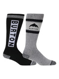 Women's Burton Weekend Midweight Socks 2-Pack - True Black - Burton Socks Sets