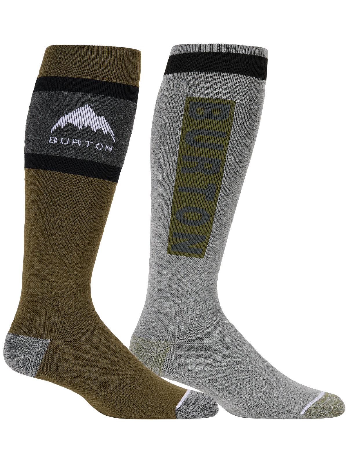 Men's Burton Weekend Midweight Socks 2-Pack - Dried Moss - Burton Socks Sets