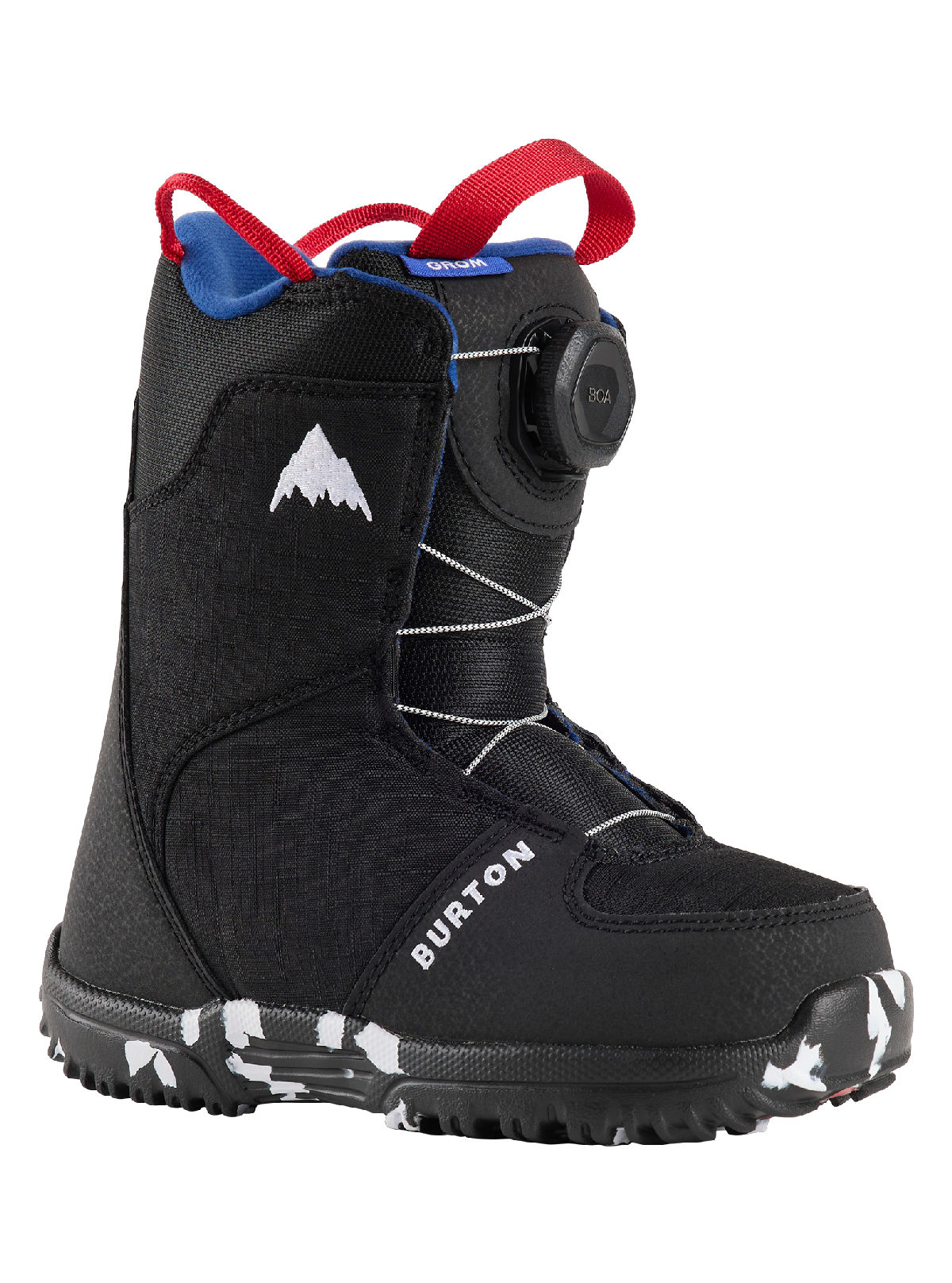 Kids' Burton Grom BOA Snowboard Boots - Black - Burton Boots Strap