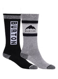 Kids' Burton Weekend Midweight Socks 2-Pack - True Black - Burton Socks Sets