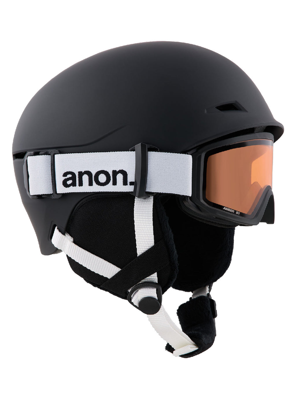 Kids' Anon Define Ski & Snowboard Helmet - Black - Anon Traditional Helmet