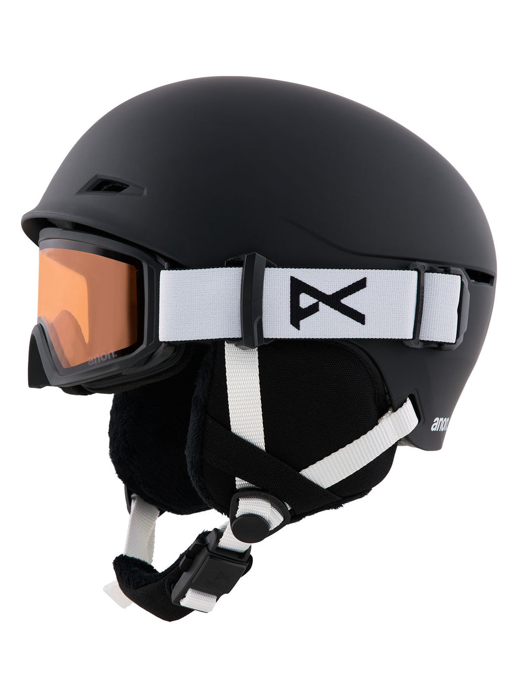 Kids' Anon Define Ski & Snowboard Helmet - Black - Anon Traditional Helmet - alternate view 3