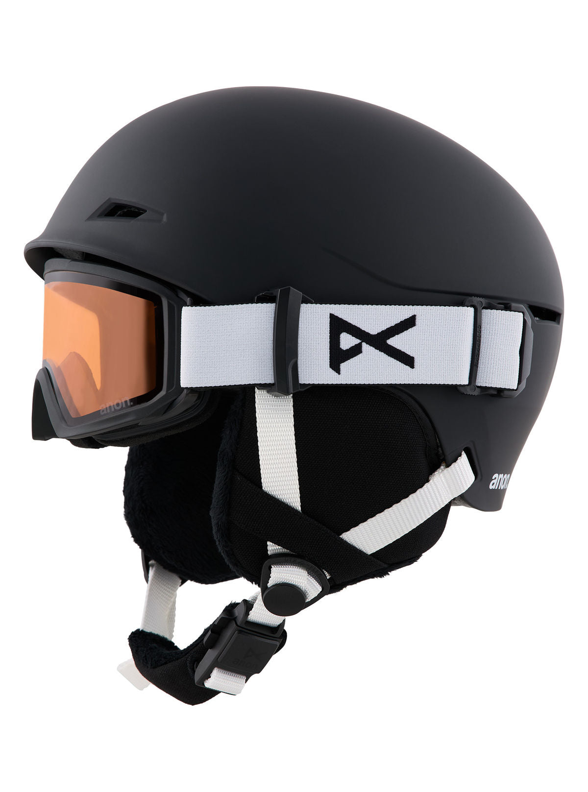 Kids' Anon Define Ski & Snowboard Helmet - Black - Anon Traditional Helmet - alternate view 3