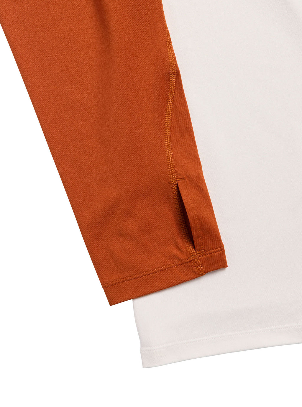 Men's Burton Roadie Base Layer Tech T-Shirt - Stout White/Spiced Chai - Burton Crew Neck Base - alternate view 2