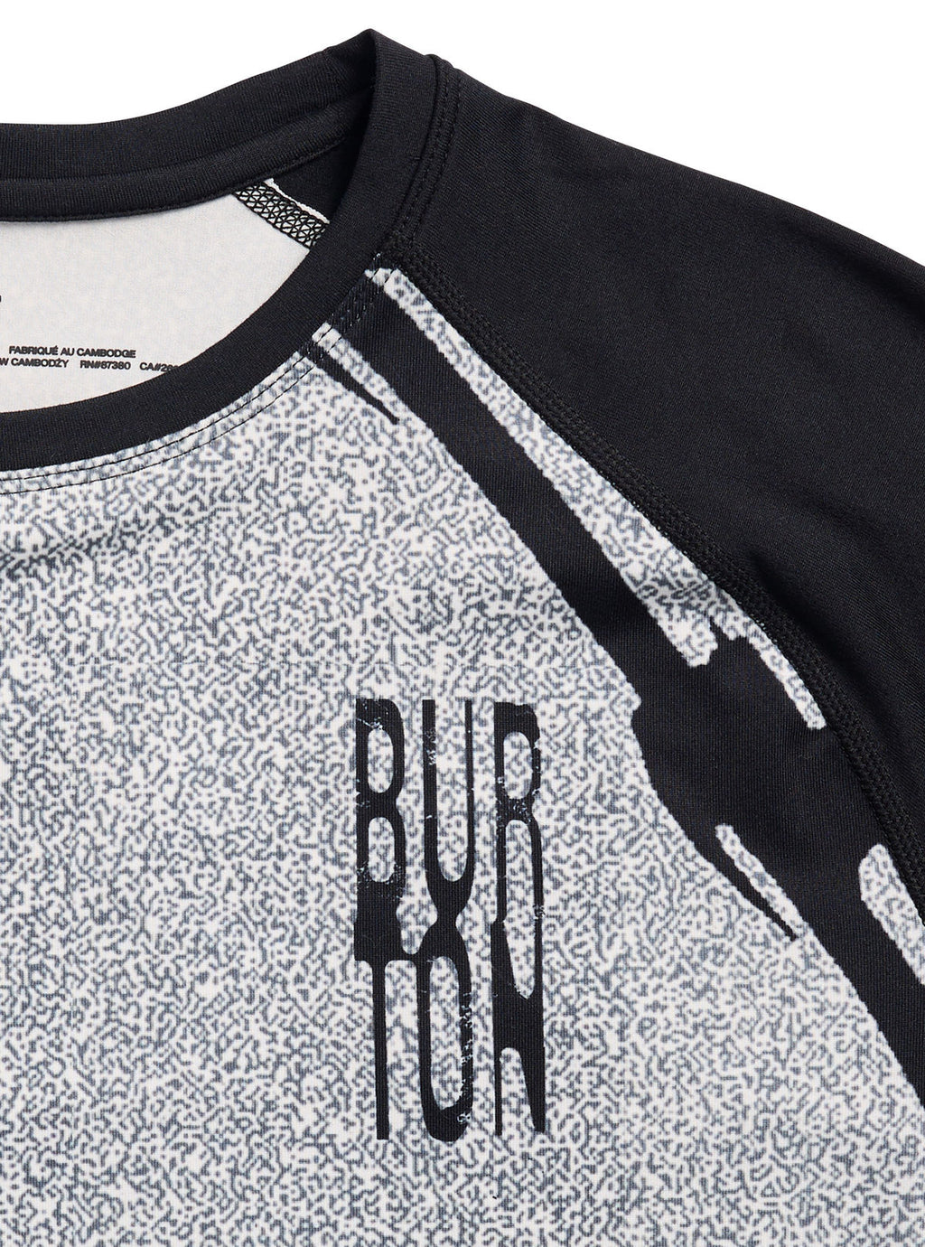 Men's Burton Roadie Base Layer Tech T-Shirt - Bad Dog/True Black - Burton Crew Neck Base - alternate view 3