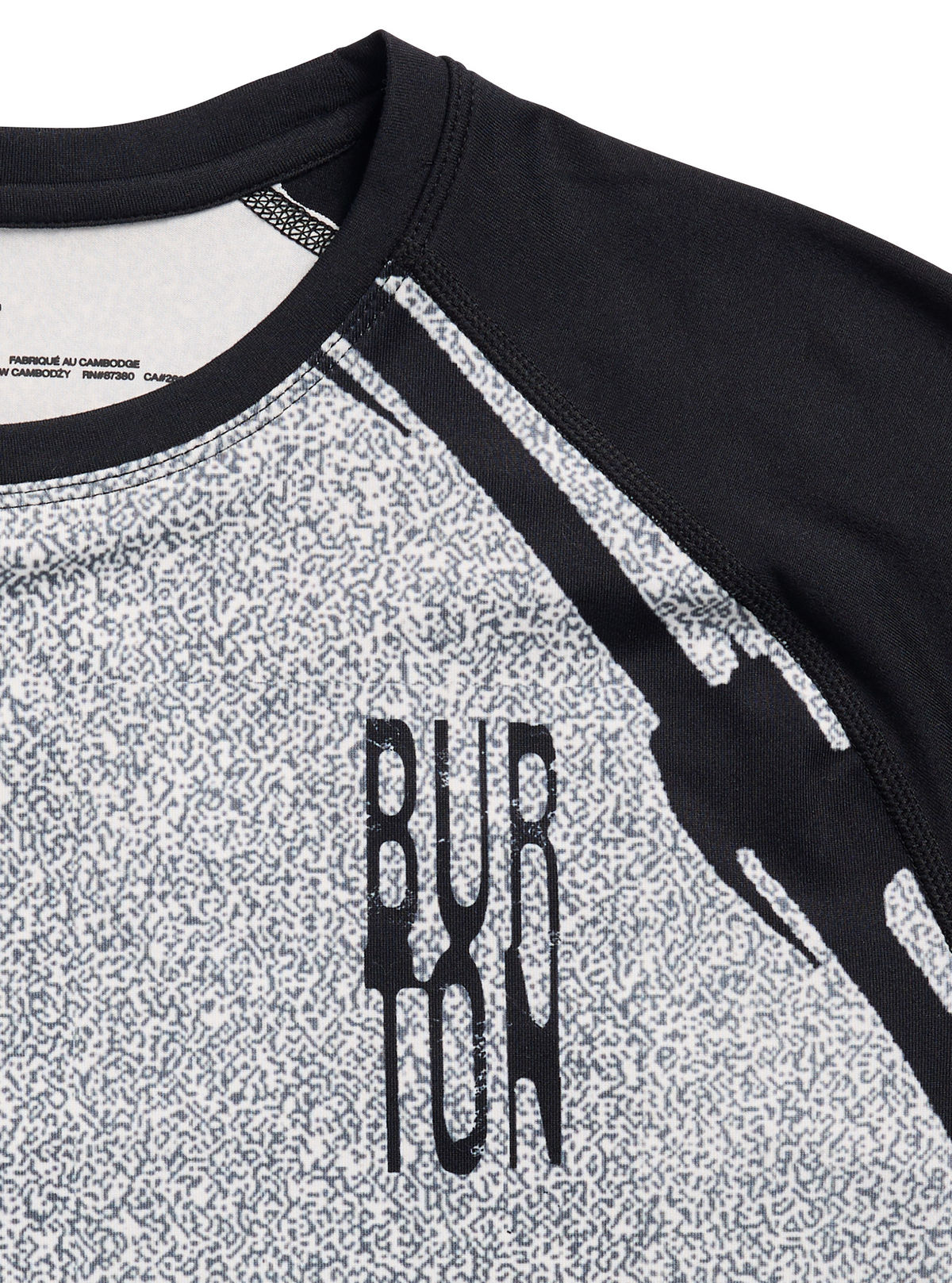 Men's Burton Roadie Base Layer Tech T-Shirt - Bad Dog/True Black - Burton Crew Neck Base - alternate view 3