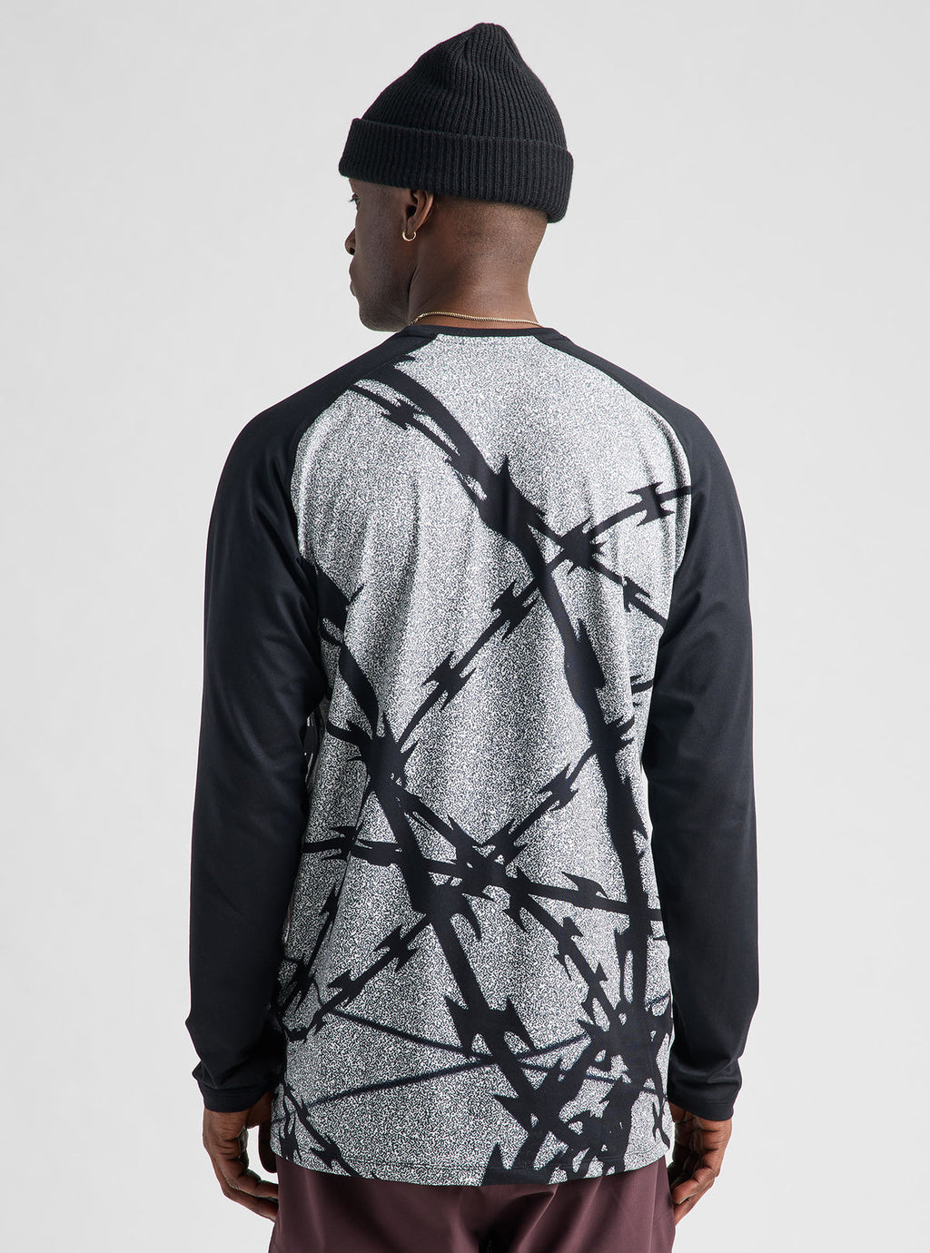 Men's Burton Roadie Base Layer Tech T-Shirt - Bad Dog/True Black - Burton Crew Neck Base - alternate view 5