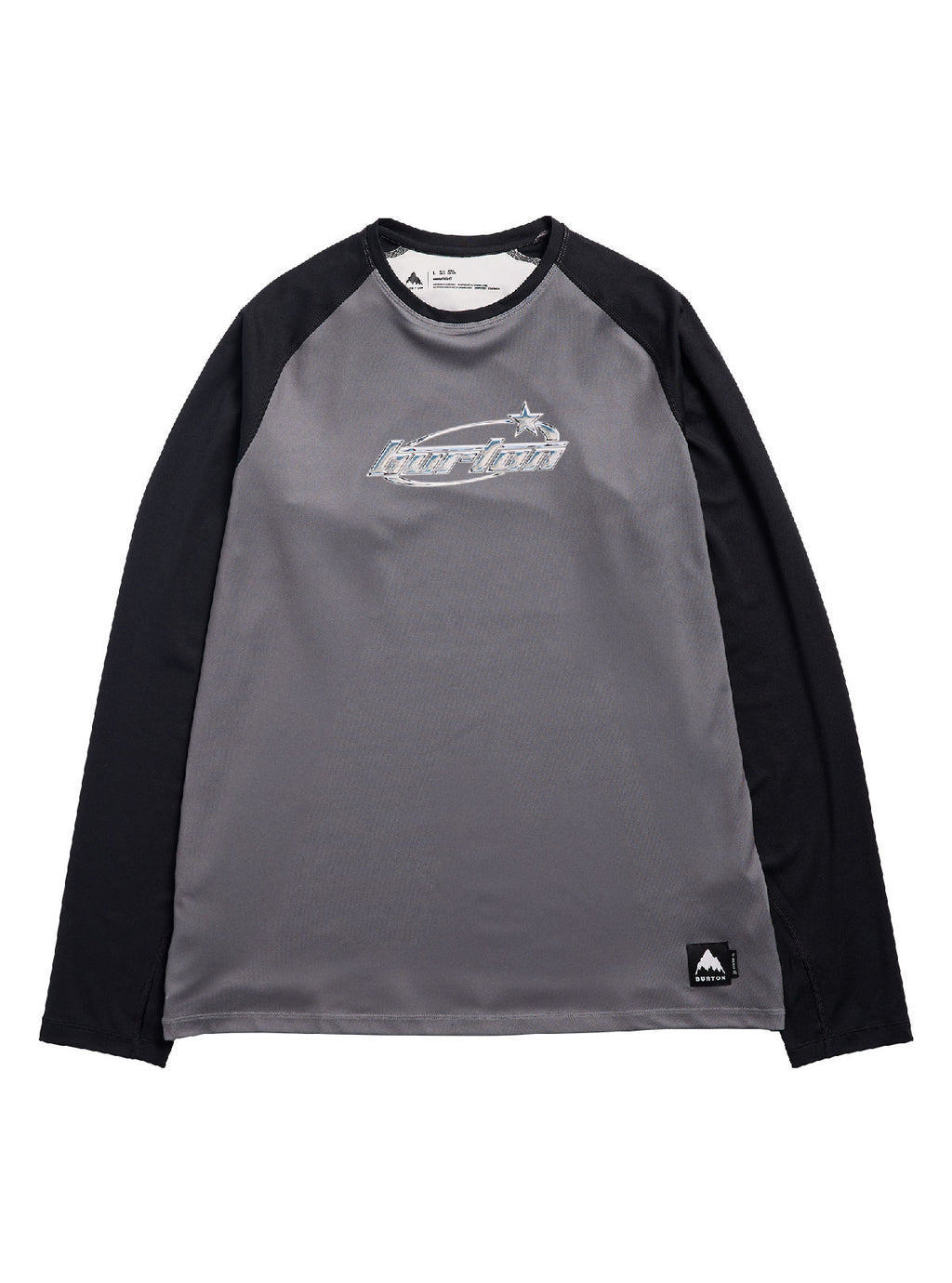 Men's Burton Roadie Base Layer Tech T-Shirt - Dragon/True Black - Burton Crew Neck Base
