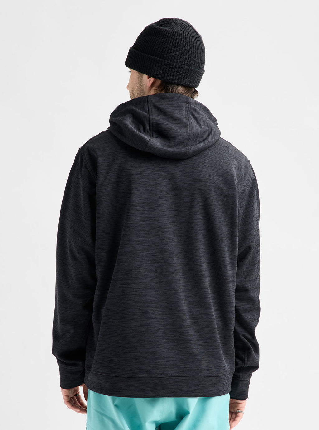 Men's Burton Oak Pullover Hoodie - True Black Heather - Burton Pullover Hoodie Apparel - alternate view 4