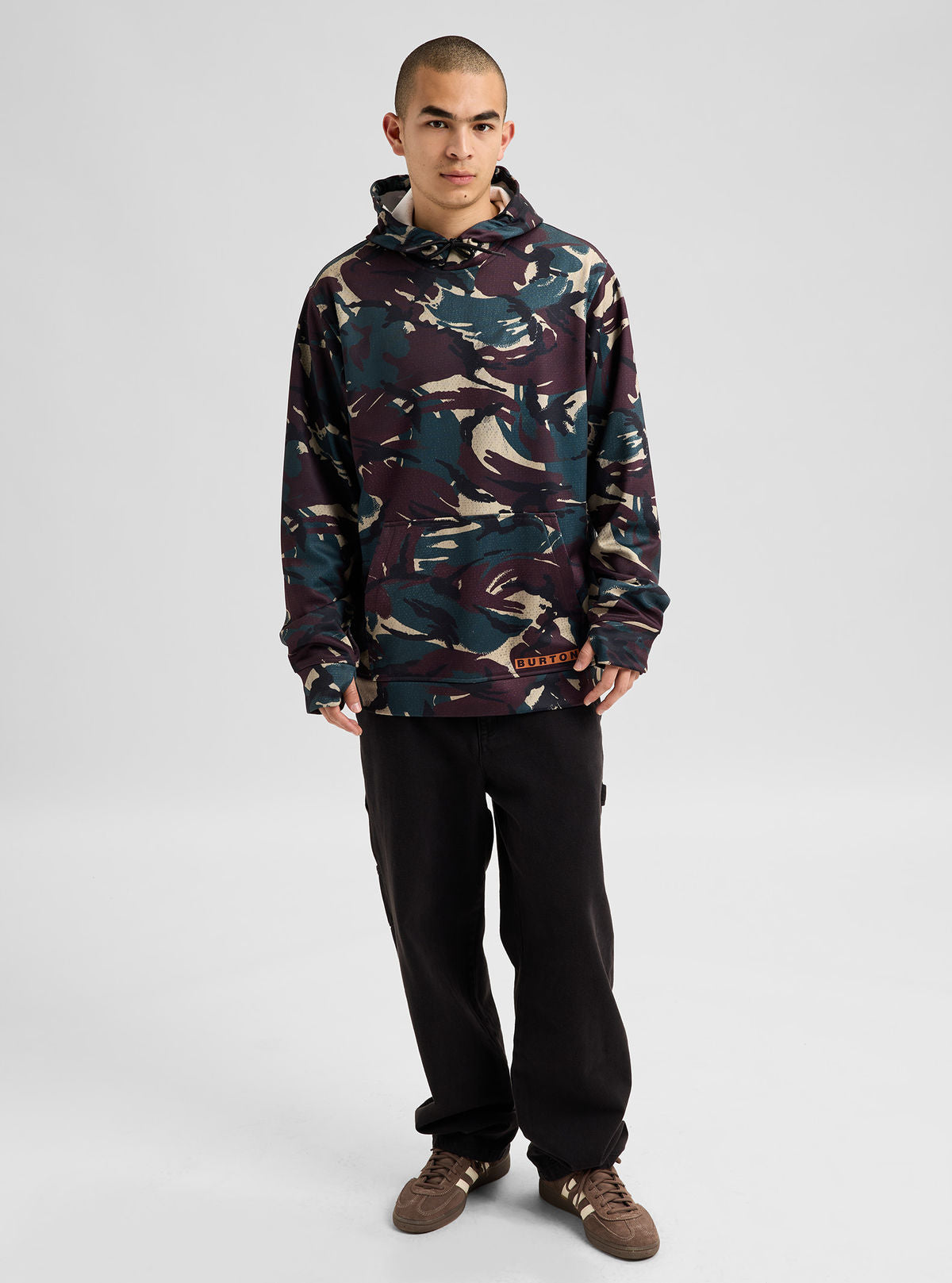 Men's Burton Oak Pullover Hoodie - Seersucker Camo - Burton Pullover Hoodie Apparel - alternate view 2