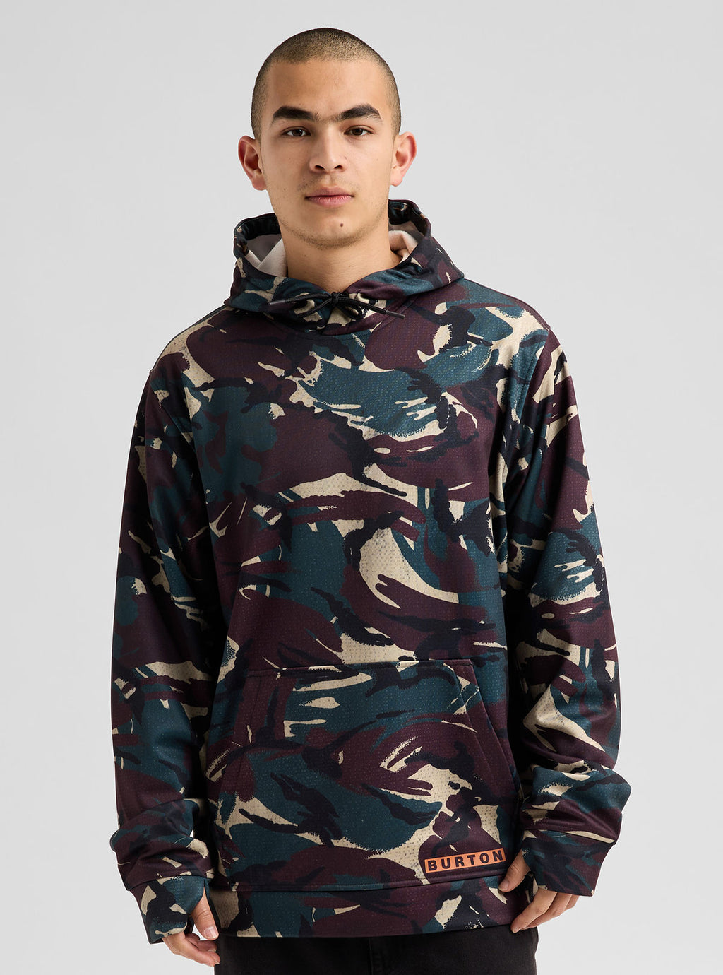 Men's Burton Oak Pullover Hoodie - Seersucker Camo - Burton Pullover Hoodie Apparel - alternate view 3