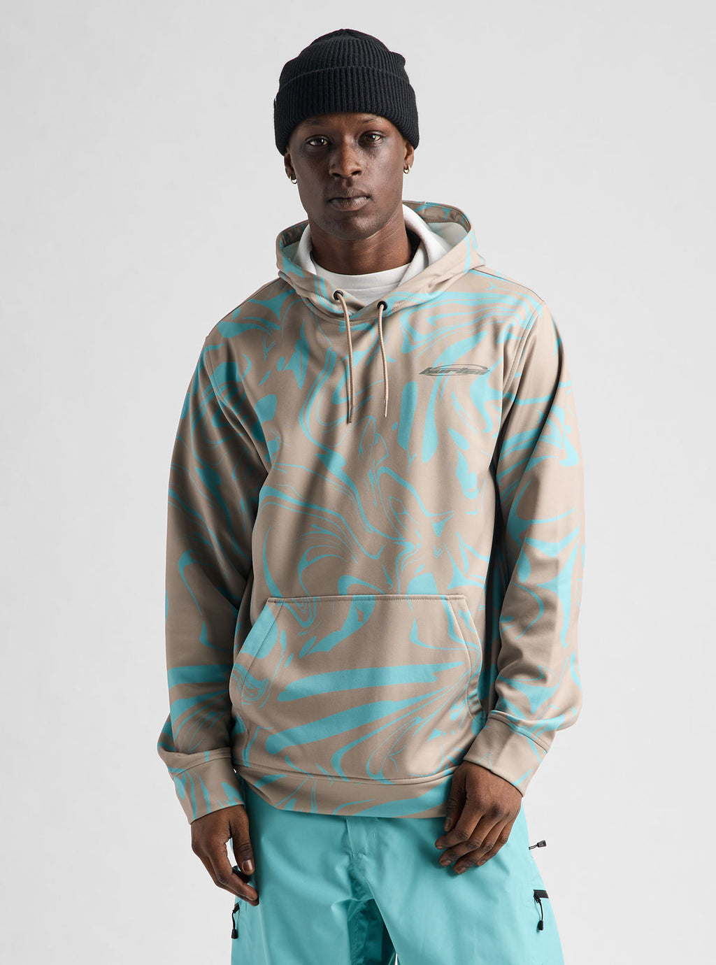 Men's Burton Oak Pullover Hoodie - Liquid Mineral - Burton Pullover Hoodie Apparel - alternate view 3