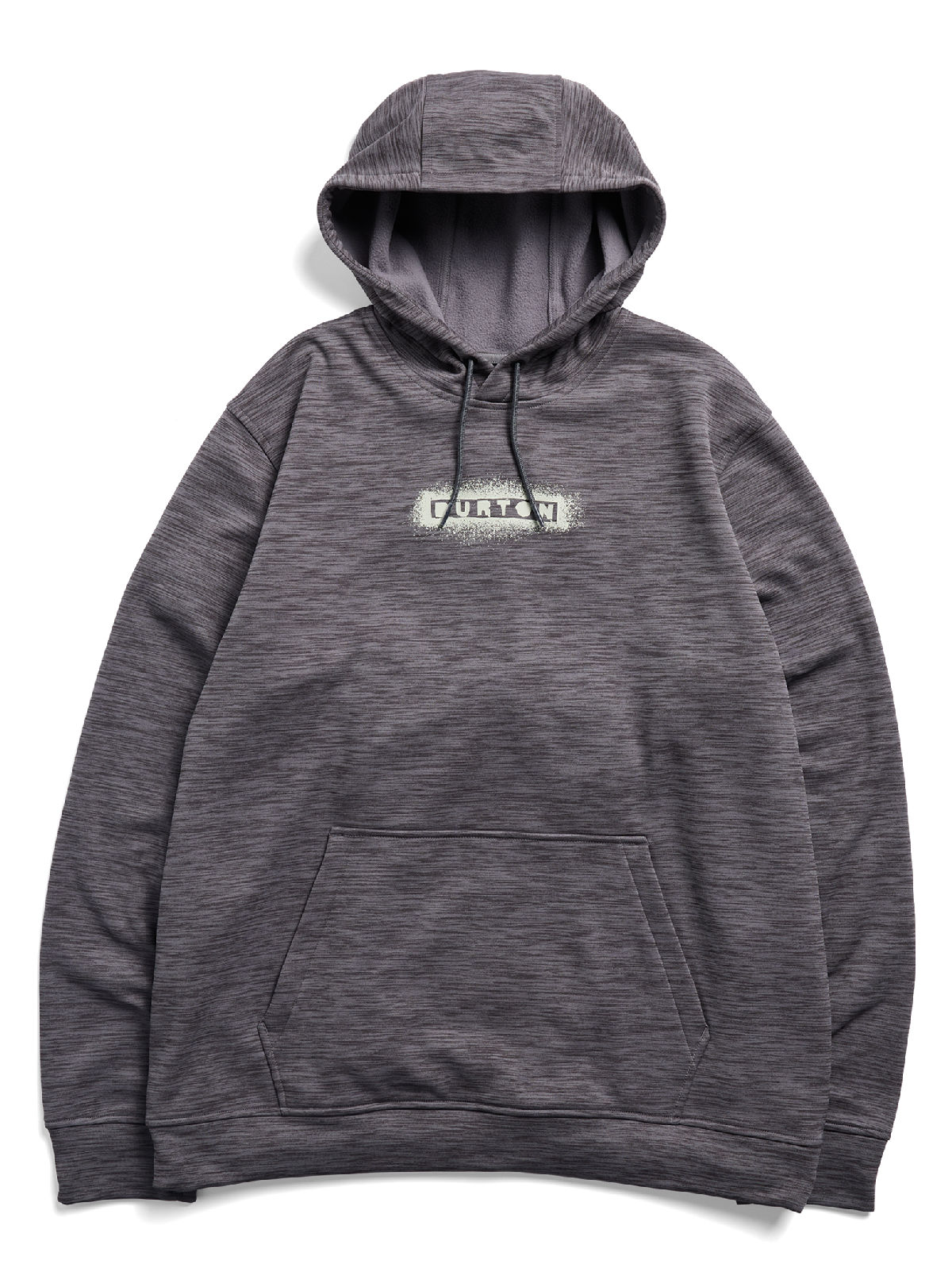 Men's Burton Oak Pullover Hoodie - Gotham Gray Htr - Burton Pullover Hoodie Apparel