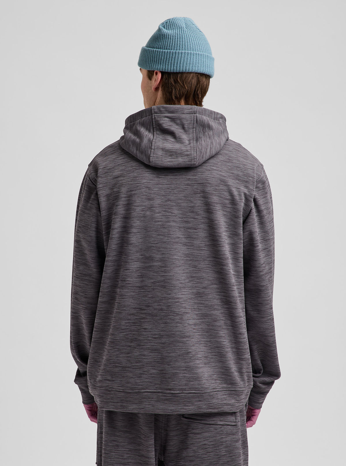 Men's Burton Oak Pullover Hoodie - Gotham Gray Htr - Burton Pullover Hoodie Apparel - alternate view 5