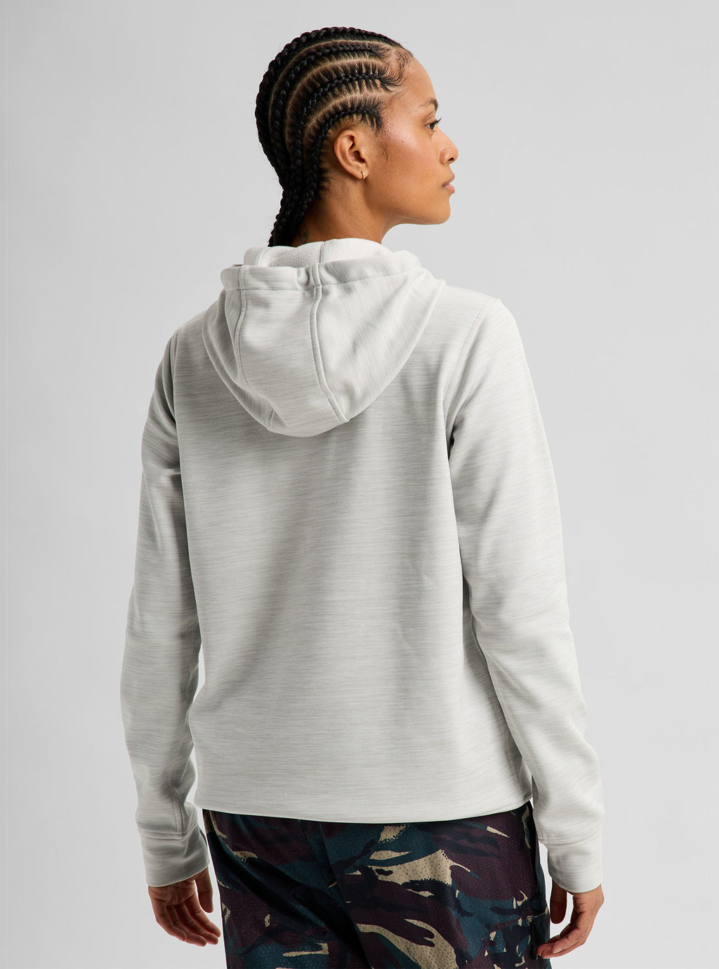 Women's Burton Oak Pullover Hoodie - Gray Cloud Htr - Burton Pullover Hoodie Apparel - alternate view 4