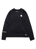 Women's Burton Roadie Base Layer Tech T-Shirt - True Black - Burton Crew Neck Base
