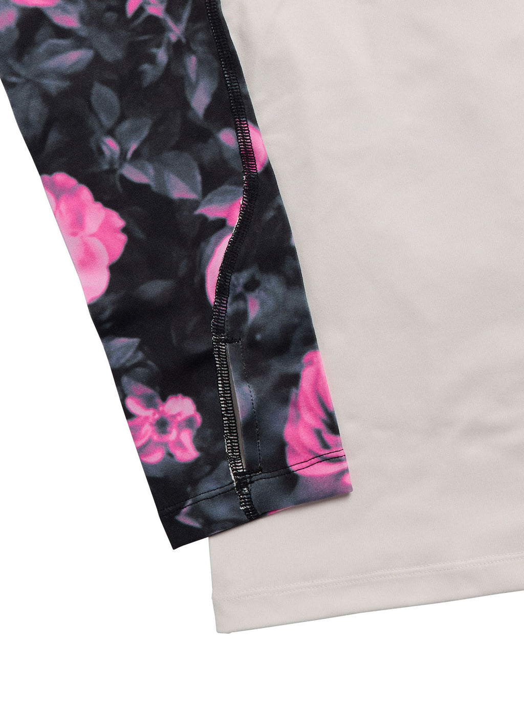 Women's Burton Roadie Base Layer Tech T-Shirt - Shockwave Floral/Stout White - Burton Crew Neck Base - alternate view 2
