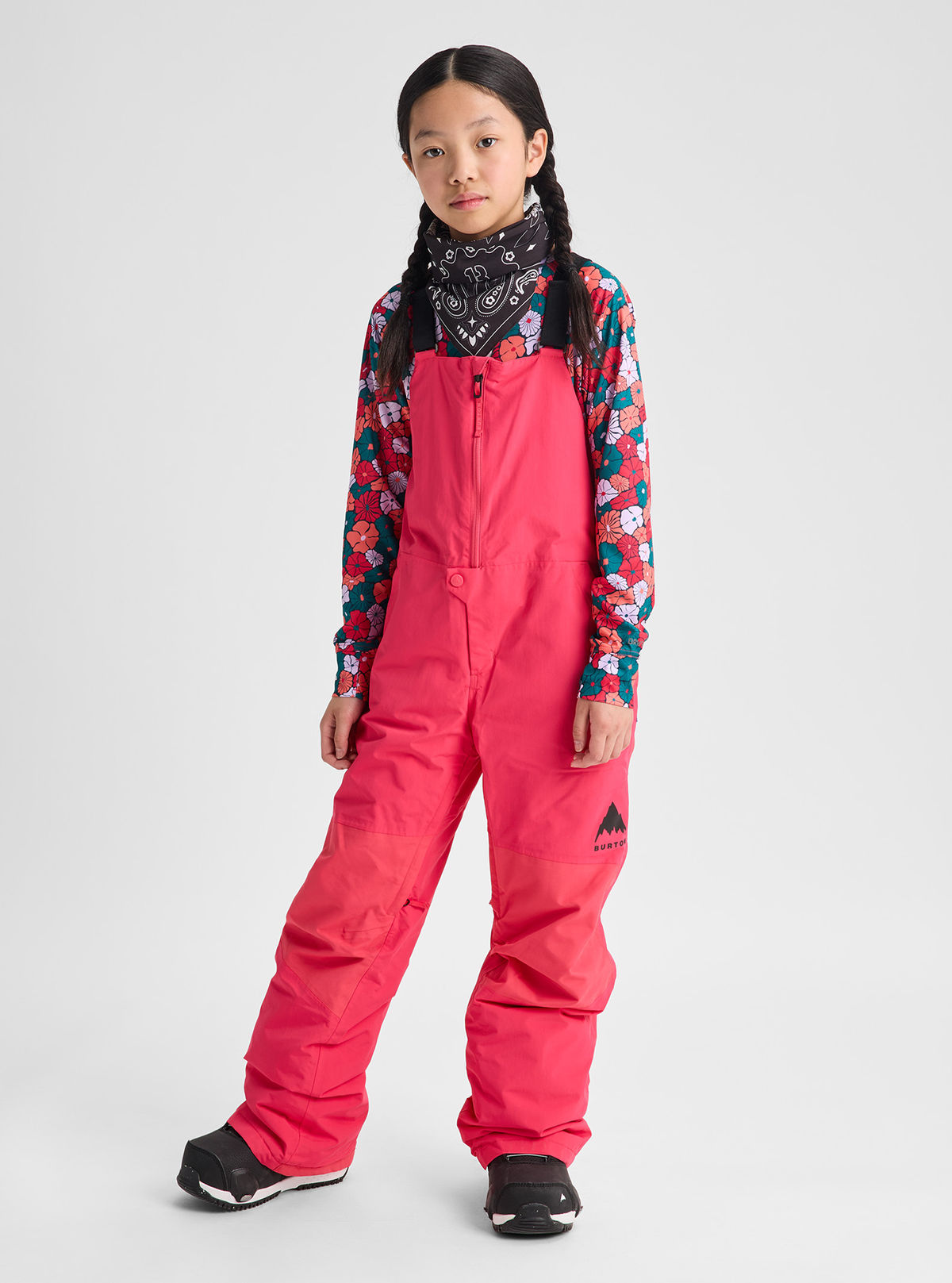 Kids' Burton Skylar 2L Bib Pants - Azalea Pink - Burton Bibs Outerwear - alternate view 3