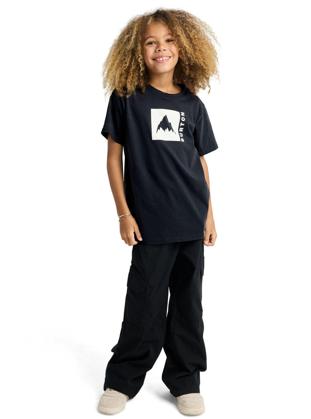 Kids' Burton Classic Mountain High Short Sleeve T-Shirt - True Black - Burton SS Tee Apparel - alternate view 7