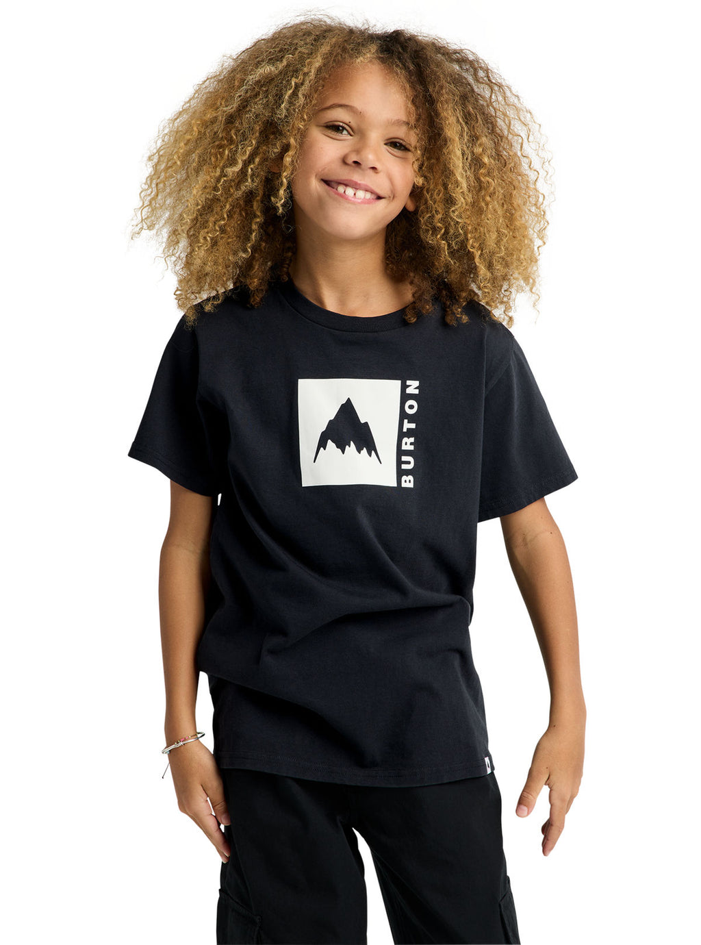 Kids' Burton Classic Mountain High Short Sleeve T-Shirt - True Black - Burton SS Tee Apparel - alternate view 5