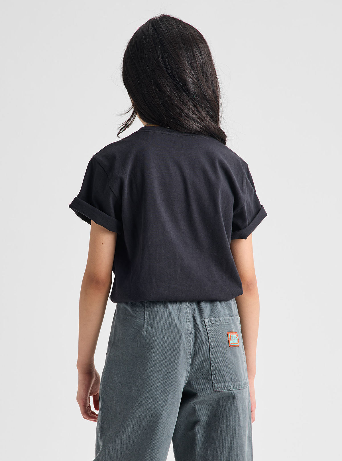 Kids' Burton Classic Mountain High Short Sleeve T-Shirt - True Black - Burton SS Tee Apparel - alternate view 4