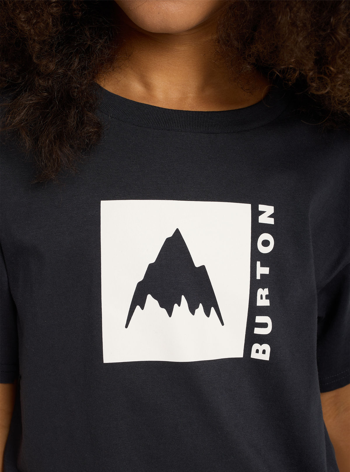 Kids' Burton Classic Mountain High Short Sleeve T-Shirt - True Black - Burton SS Tee Apparel - alternate view 8