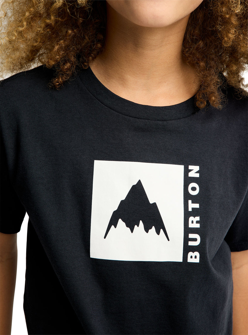 Kids' Burton Classic Mountain High Short Sleeve T-Shirt - True Black - Burton SS Tee Apparel - alternate view 9