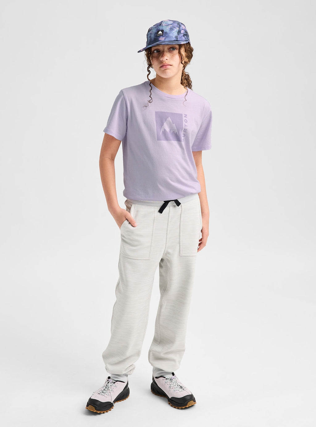 Kids' Burton Classic Mountain High Short Sleeve T-Shirt - Moondust Purple - Burton SS Tee Apparel - alternate view 3