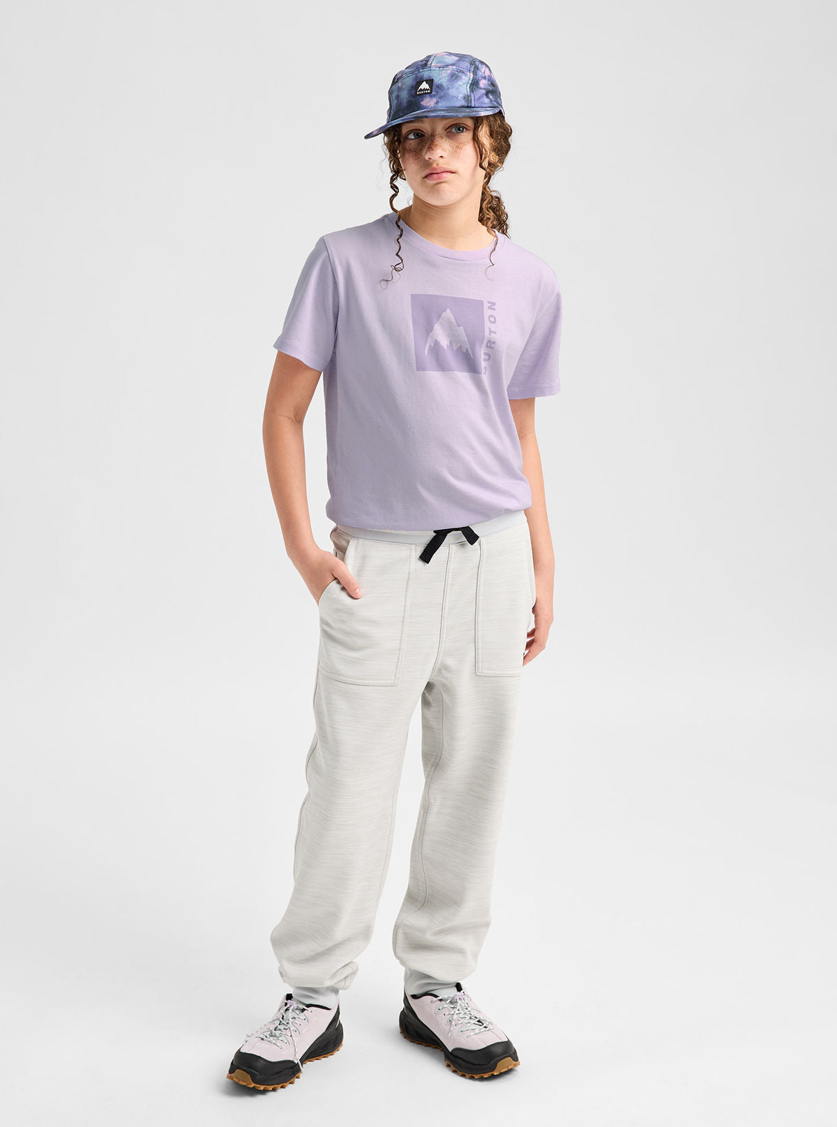 Kids' Burton Classic Mountain High Short Sleeve T-Shirt - Moondust Purple - Burton SS Tee Apparel - alternate view 3