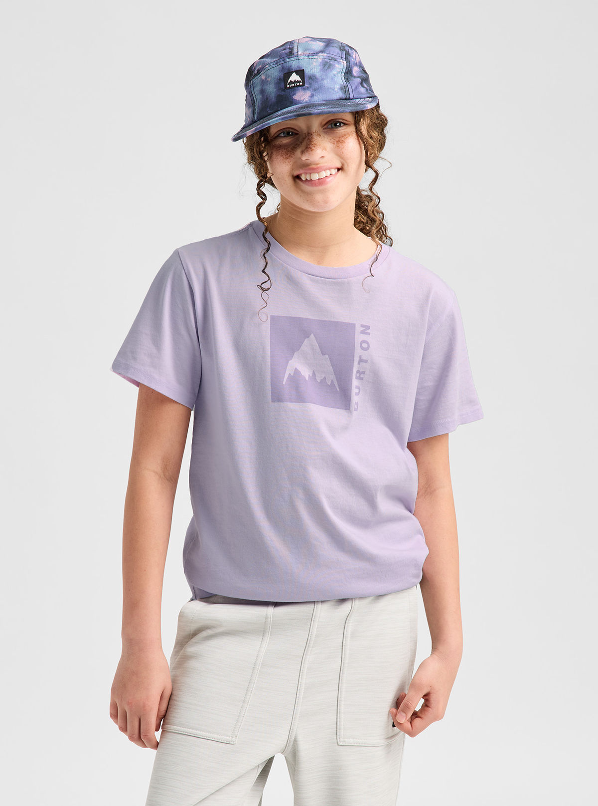 Kids' Burton Classic Mountain High Short Sleeve T-Shirt - Moondust Purple - Burton SS Tee Apparel - alternate view 4