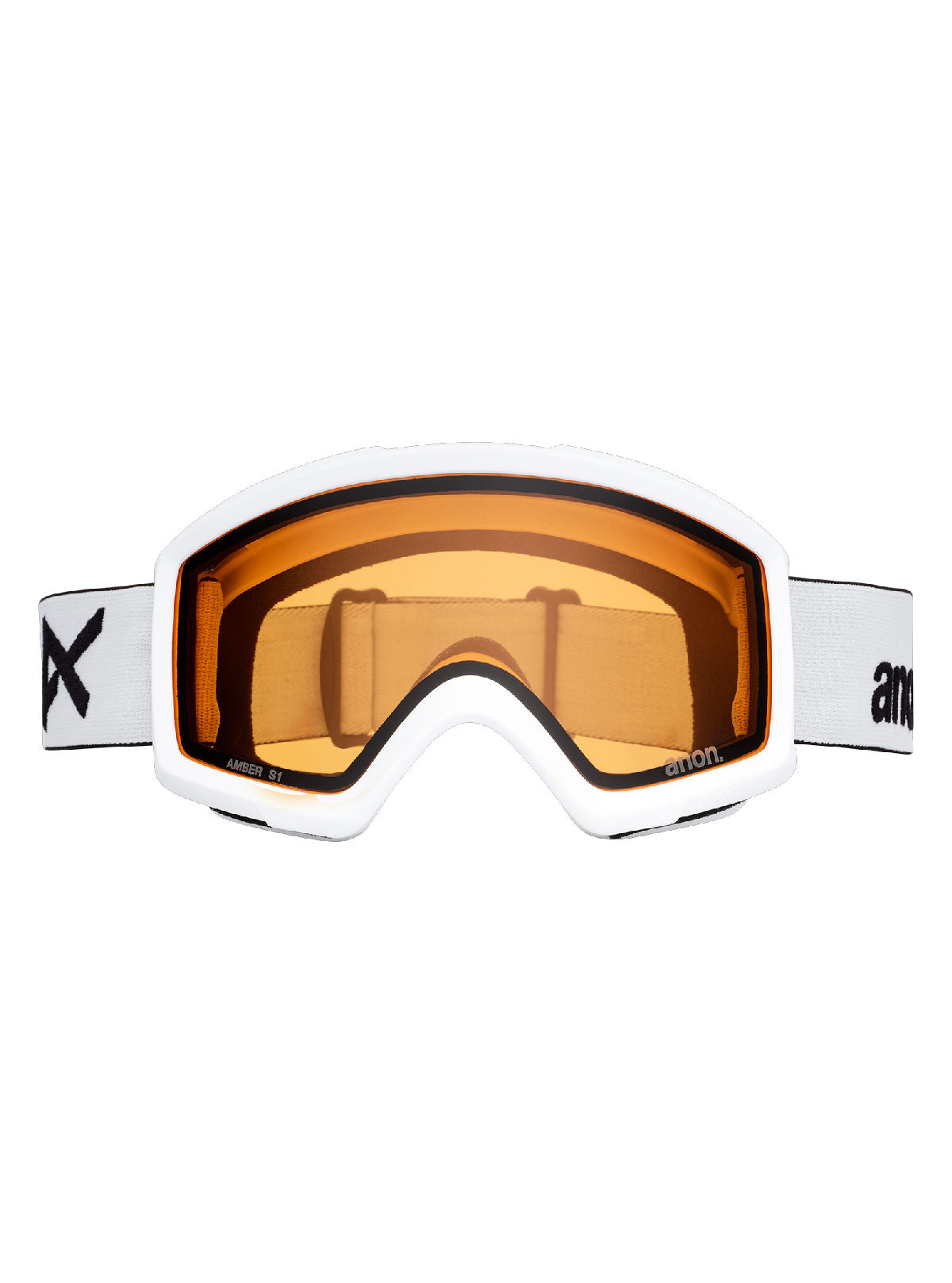 Anon Helix 2.0 Goggles (Non-Mirror) - White / Amber - Anon Traditional Goggle