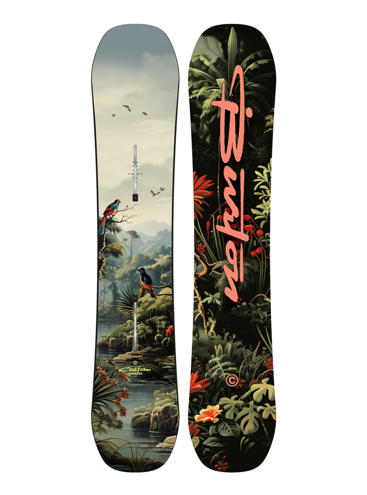 Kids' Burton Custom Smalls Camber Snowboard - Graphic - Burton All Mountain