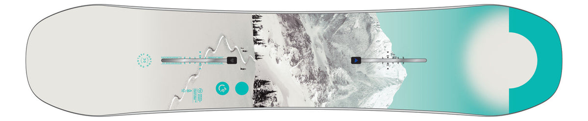 Kids' Burton Feelgood Smalls Camber Snowboard - Graphic - Burton All Mountain - alternate view 2