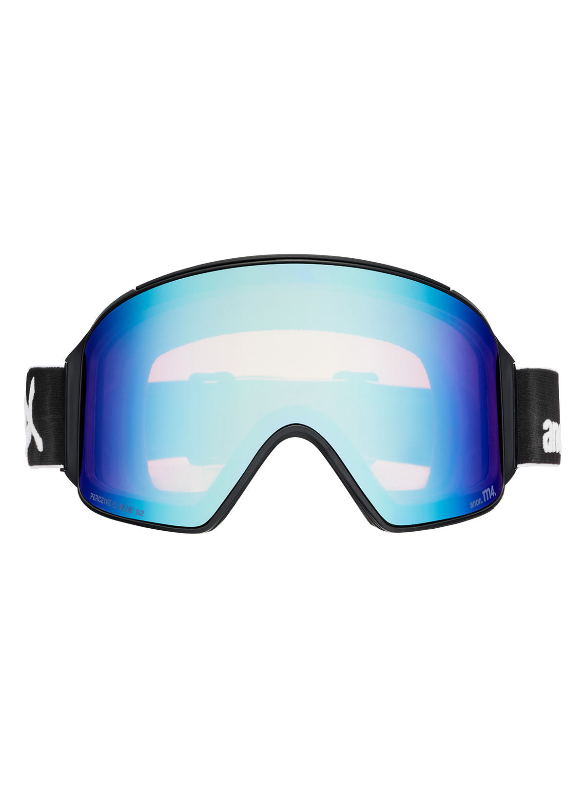 Anon M4 Goggles (Cylindrical) + Bonus Lens + MFI Face Mask - Black / Perceive Variable Blue - Anon Magnatech Goggle - alternate view 2