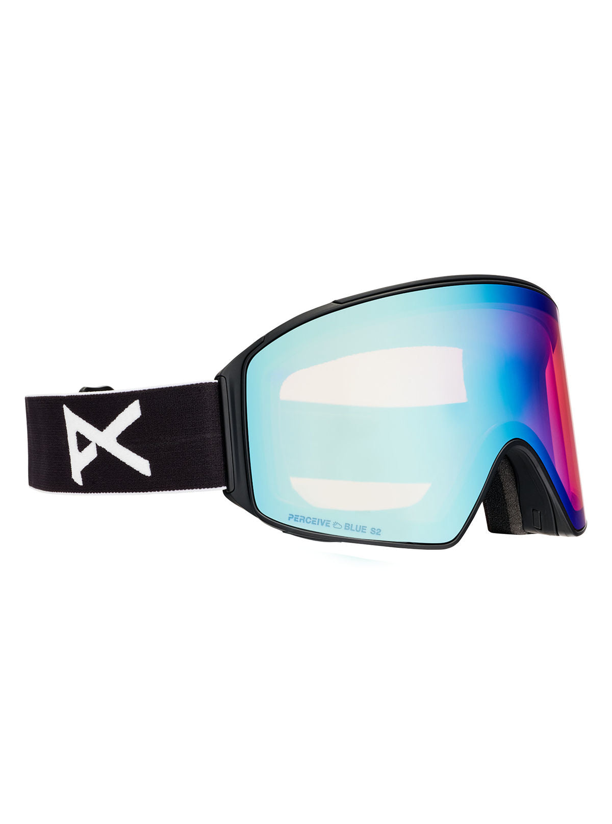 Anon M4 Goggles (Cylindrical) + Bonus Lens + MFI Face Mask - Black / Perceive Variable Blue - Anon Magnatech Goggle