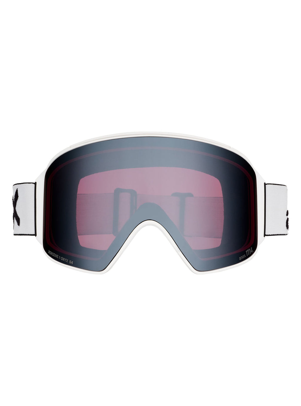 Anon M4 Goggles (Cylindrical) + Bonus Lens + MFI Face Mask - White / Perceive Sunny Onyx - Anon Magnatech Goggle - alternate view 2