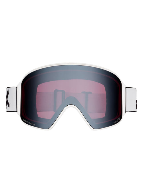 Anon M4 Goggles (Cylindrical) + Bonus Lens + MFI Face Mask - White/Perceive Sunny Onyx - Magnatech Goggle
