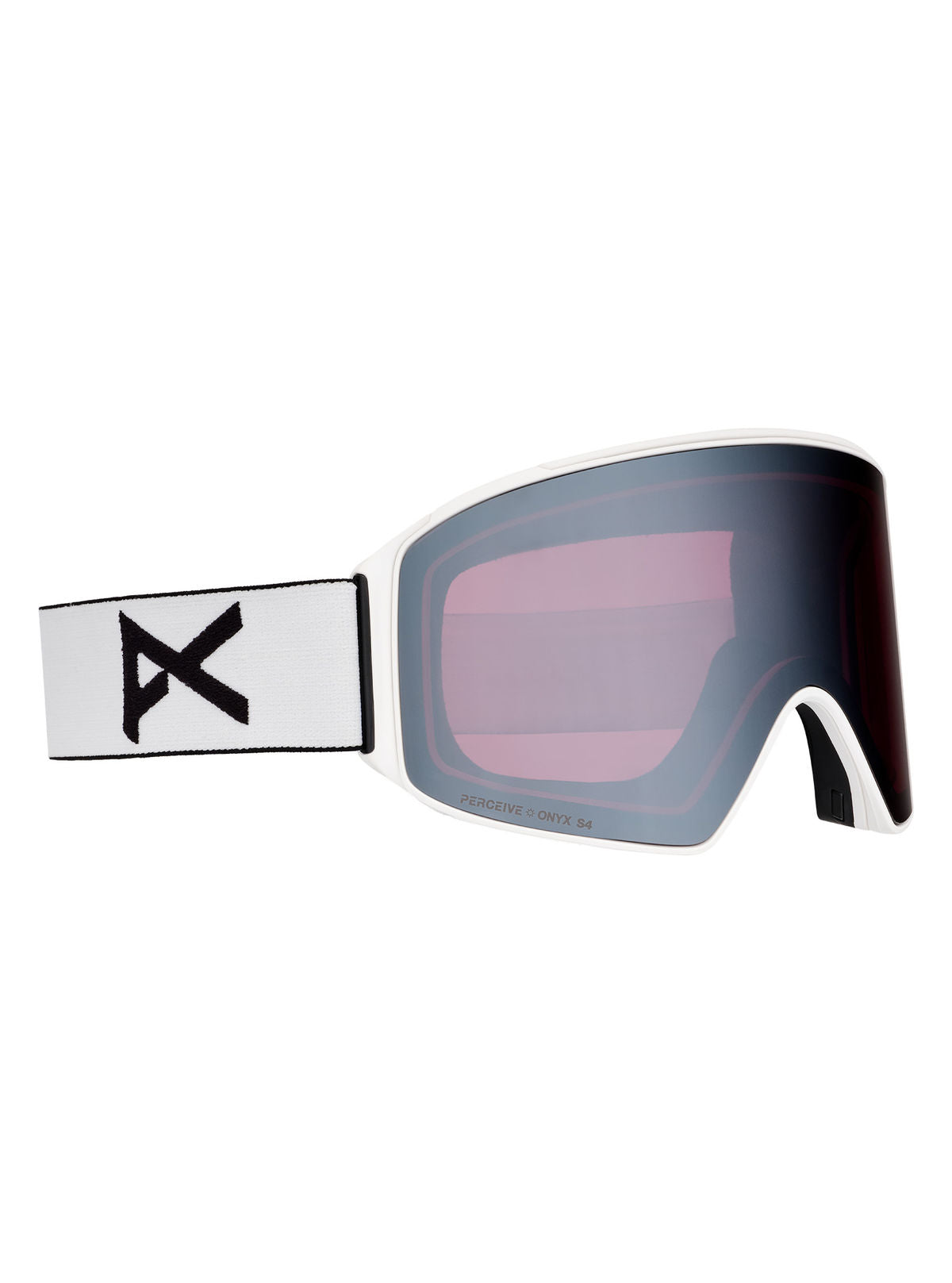 Anon M4 Goggles (Cylindrical) + Bonus Lens + MFI Face Mask - White / Perceive Sunny Onyx - Anon Magnatech Goggle