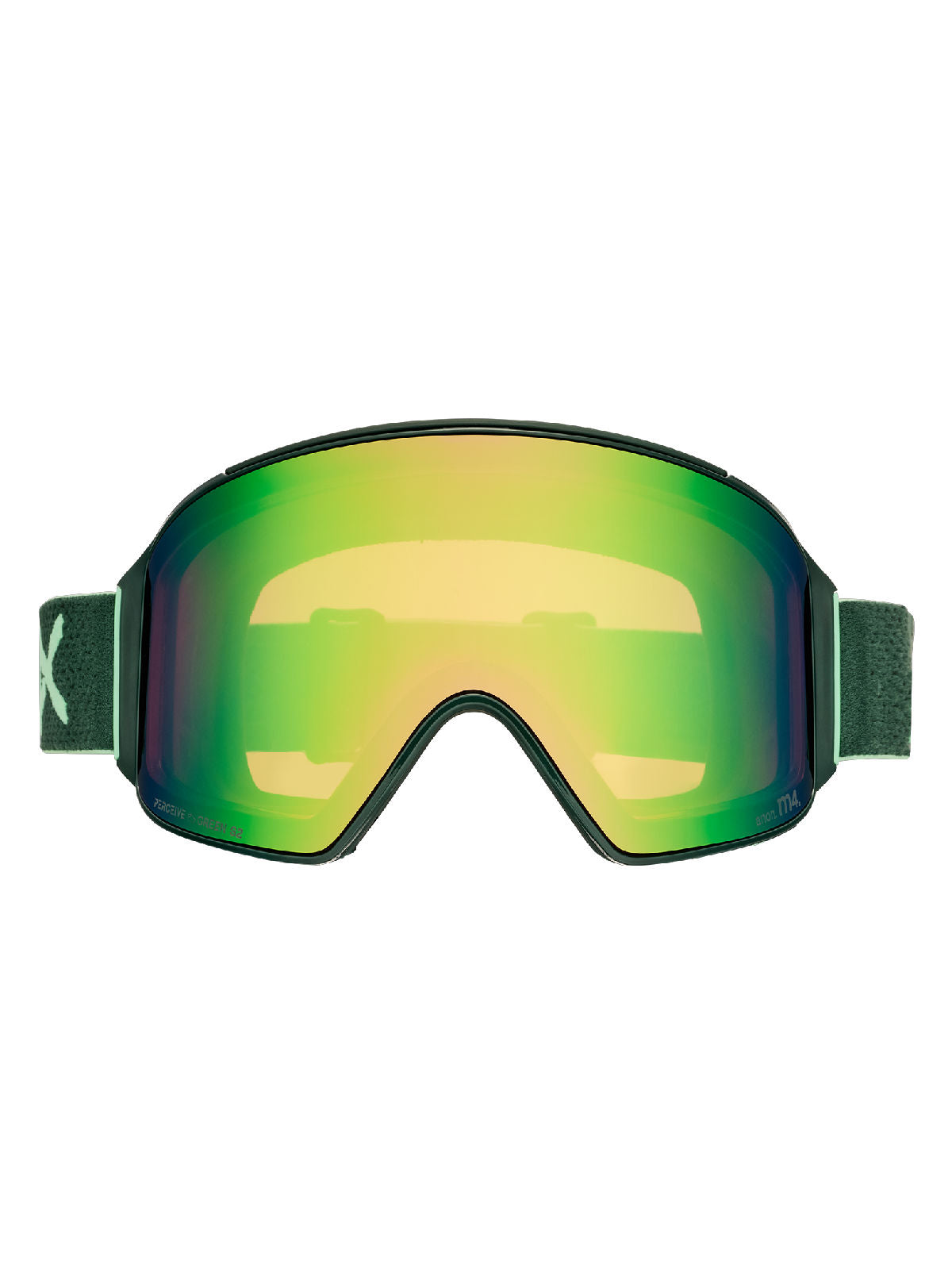 Anon M4 Goggles (Cylindrical) + Bonus Lens + MFI Face Mask - Brunswick Green / Perceive Variable Green - Anon Magnatech Goggle - alternate view 2