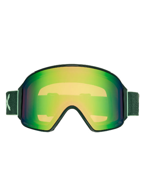 Anon M4 Goggles (Cylindrical) + Bonus Lens + MFI Face Mask - Brunswick Green / Perceive Variable Green - Magnatech Goggle