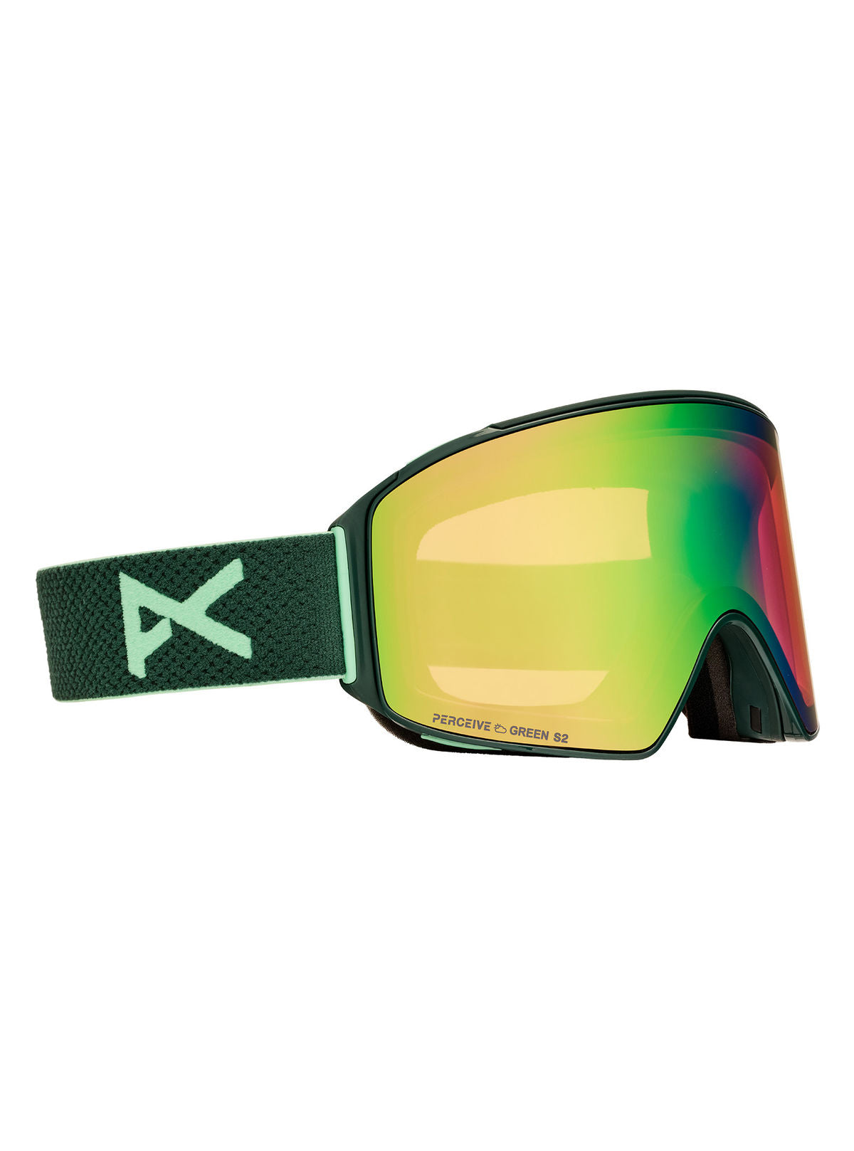 Anon M4 Goggles (Cylindrical) + Bonus Lens + MFI Face Mask - Brunswick Green / Perceive Variable Green - Anon Magnatech Goggle