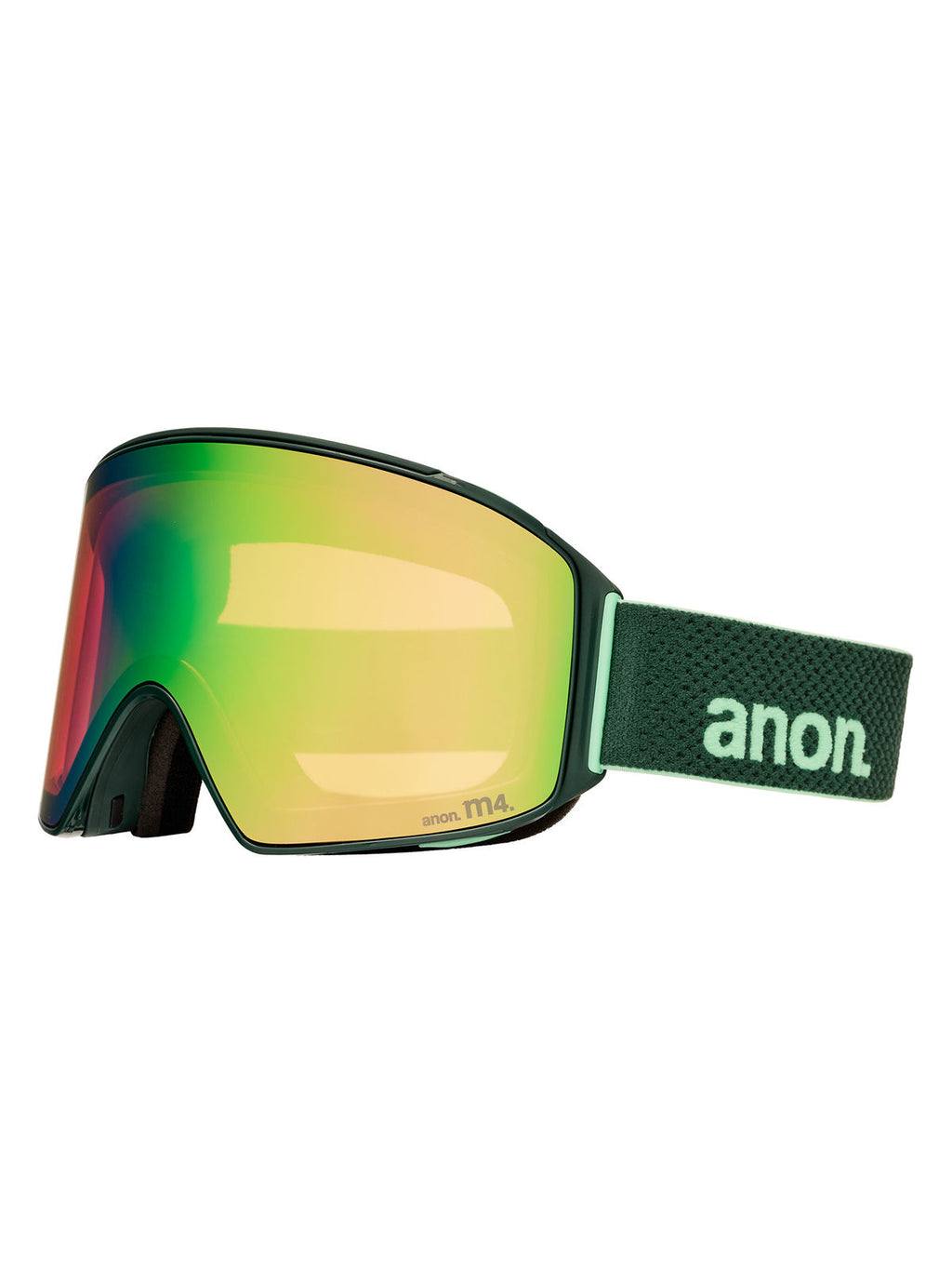 Anon M4 Goggles (Cylindrical) + Bonus Lens + MFI Face Mask - Brunswick Green / Perceive Variable Green - Anon Magnatech Goggle - alternate view 3