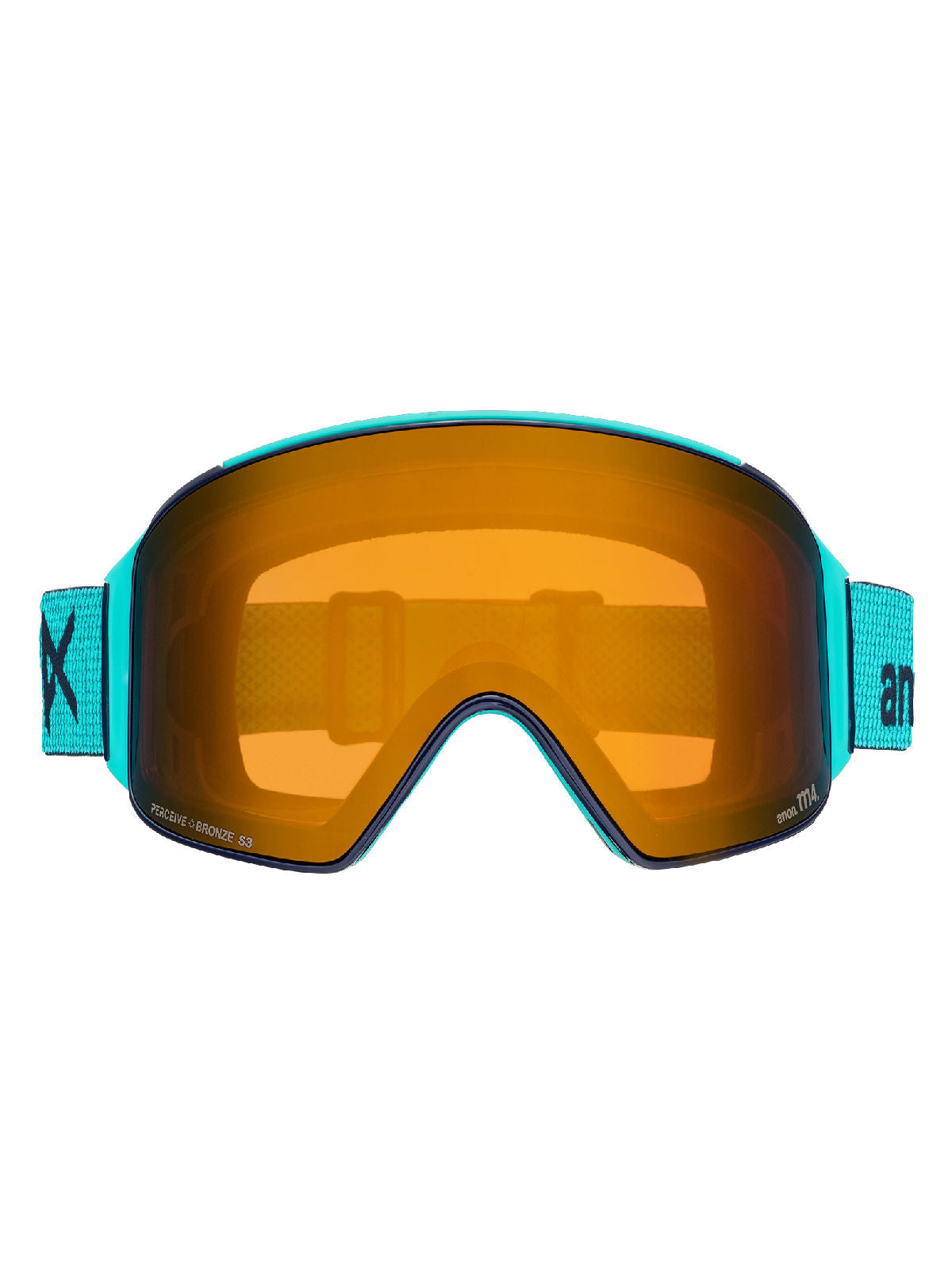 Anon M4 Goggles (Cylindrical) + Bonus Lens + MFI Face Mask - Marine / Perceive Sunny Bronze - Anon Magnatech Goggle - alternate view 2
