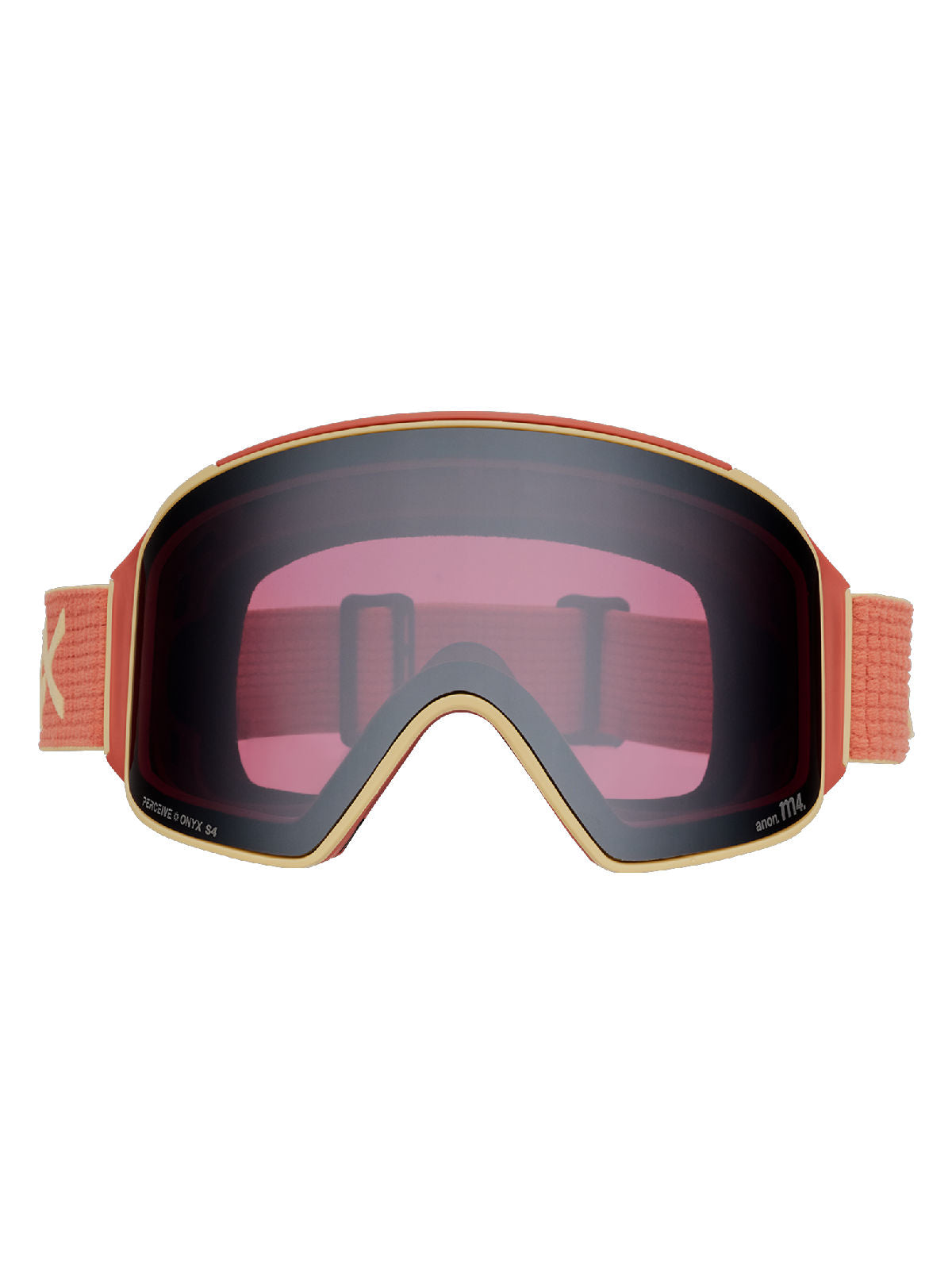 Anon M4 Goggles (Cylindrical) + Bonus Lens + MFI Face Mask - Terracotta / Perceive Sunny Onyx - Anon Magnatech Goggle - alternate view 2