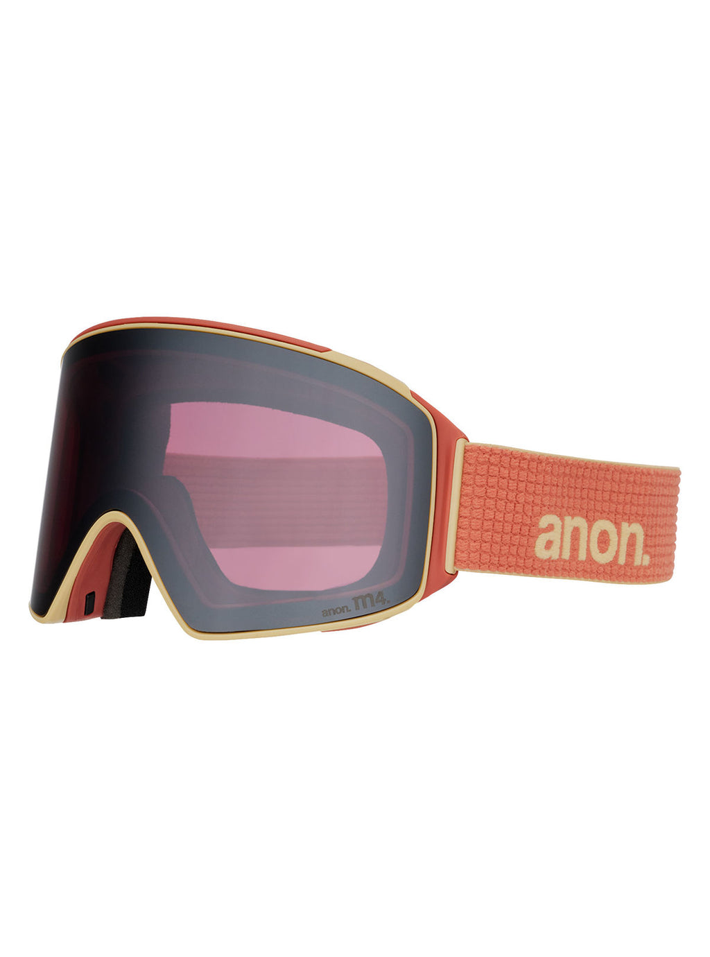 Anon M4 Goggles (Cylindrical) + Bonus Lens + MFI Face Mask - Terracotta / Perceive Sunny Onyx - Anon Magnatech Goggle - alternate view 3