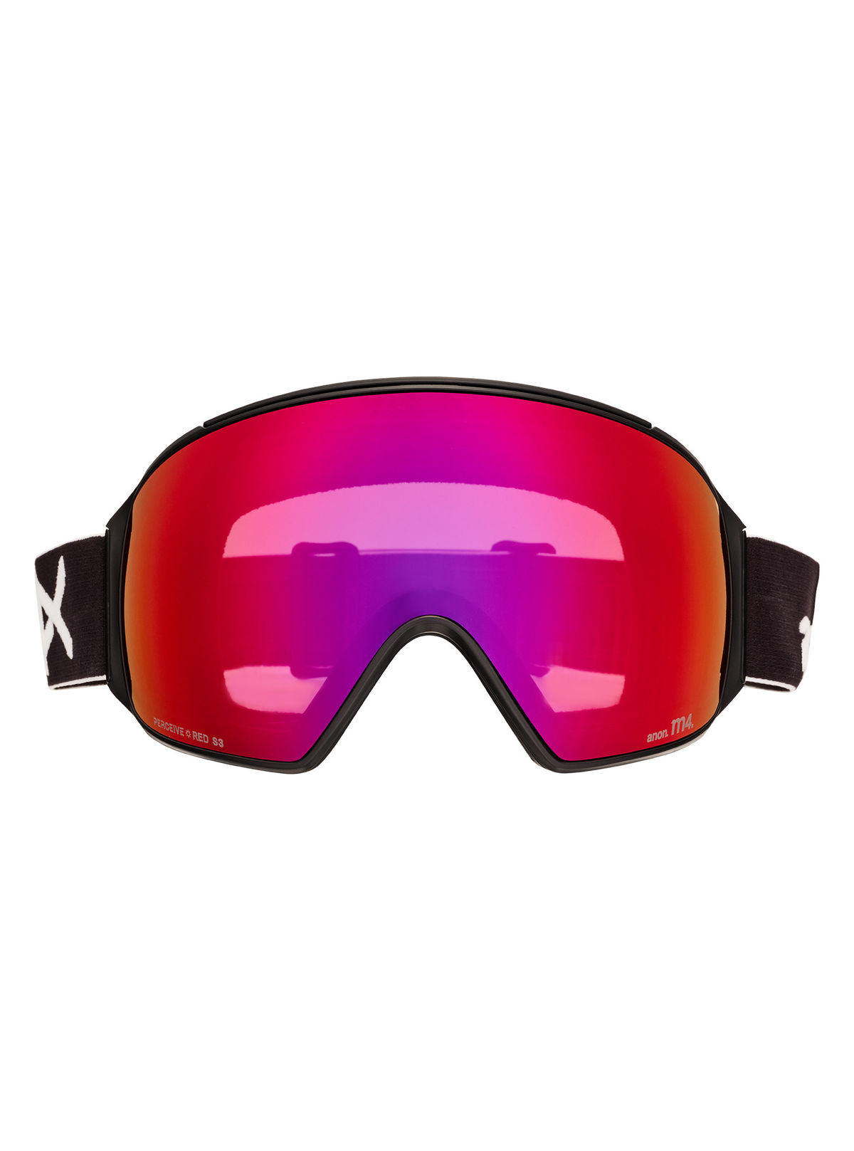 Anon M4 Goggles (Toric) + Bonus Lens + MFI Face Mask - Black / Perceive Sunny Red - W26 - Anon Magnatech Goggle - alternate view 2