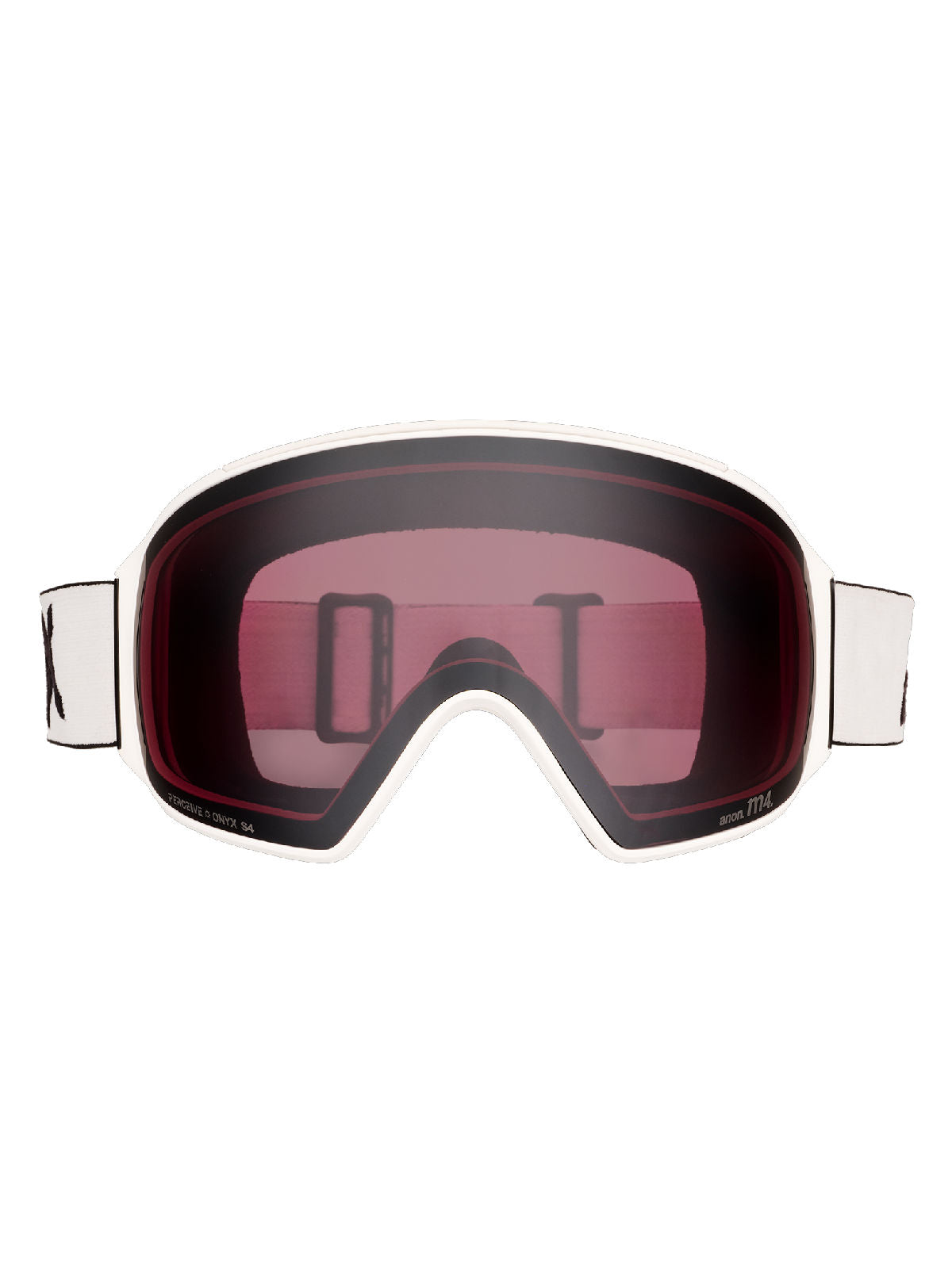 Anon M4 Goggles (Toric) + Bonus Lens + MFI Face Mask - White / Perceive Sunny Onyx - W26 - Anon Magnatech Goggle - alternate view 2