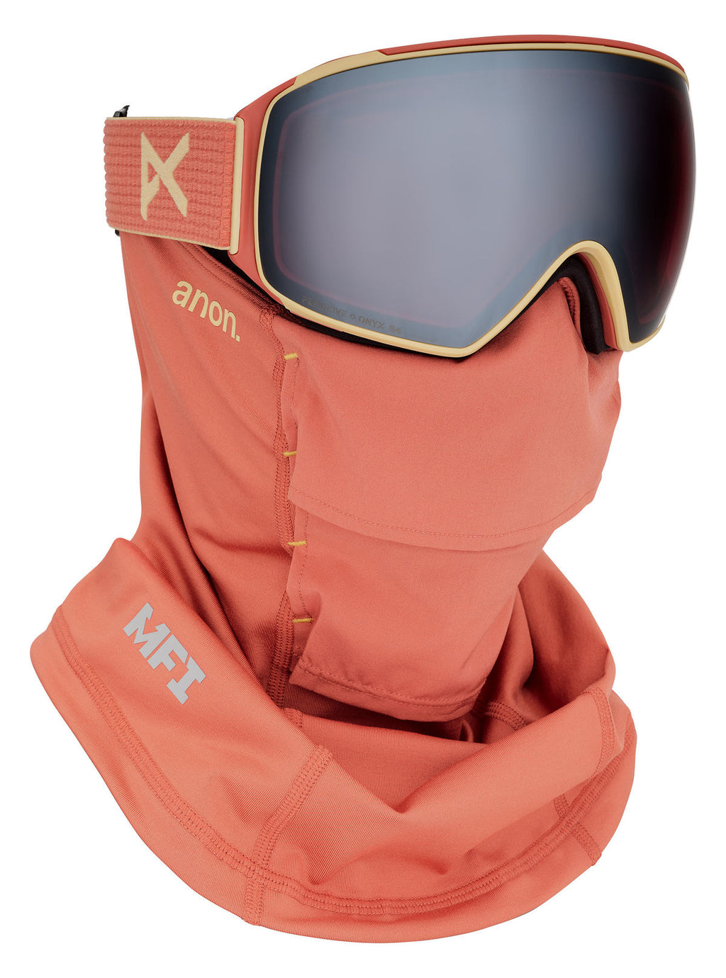 Anon M4 Goggles (Toric) + Bonus Lens + MFI Face Mask - Terracotta / Perceive Sunny Onyx - Anon Magnatech Goggle - alternate view 5