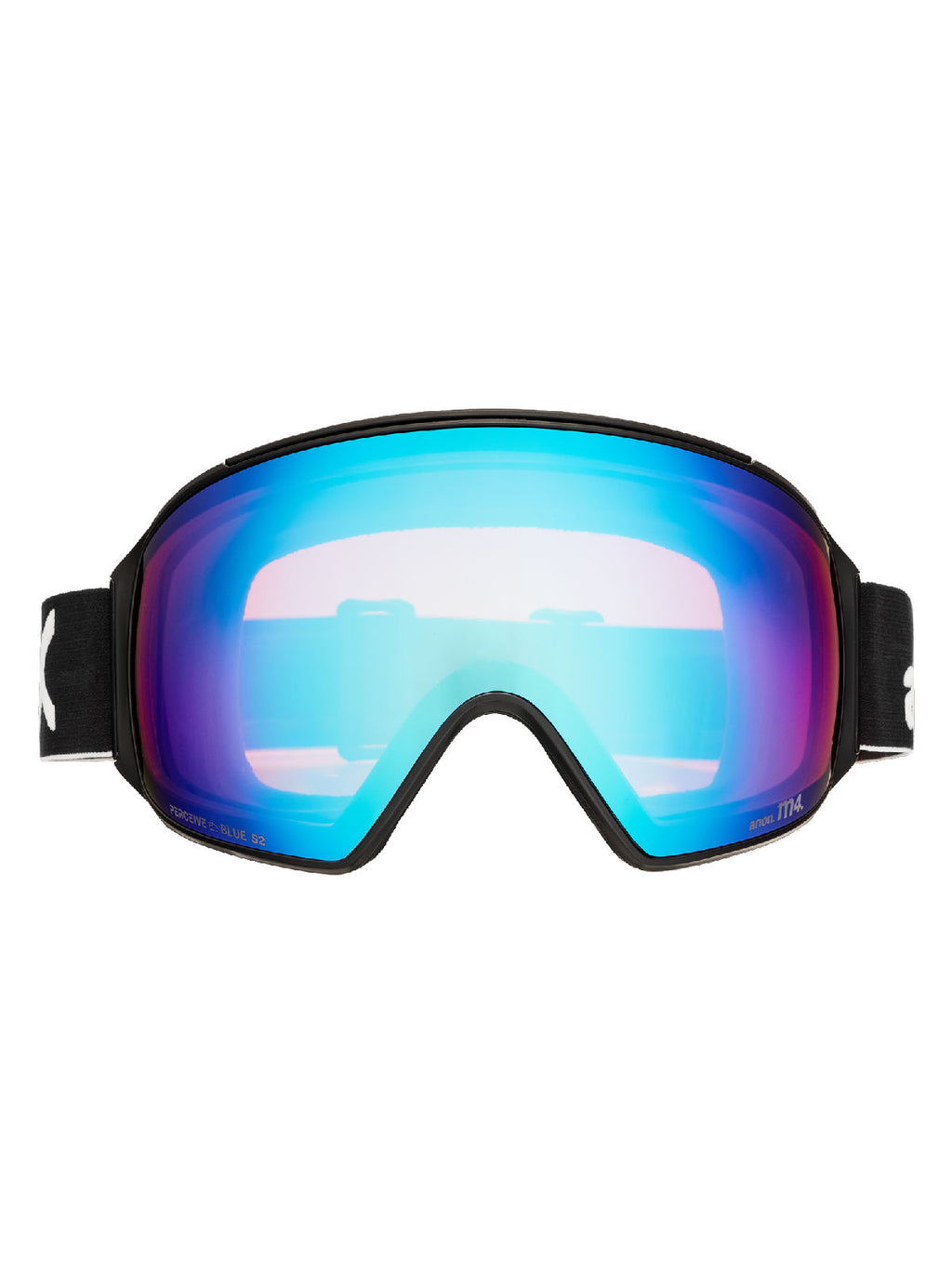 Anon M4 Goggles (Toric) + Bonus Lens + MFI Face Mask - Black / Perceive Variable Blue - Anon Magnatech Goggle - alternate view 2